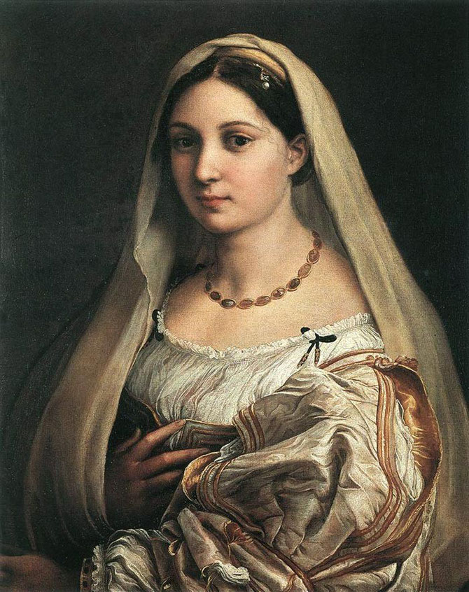 Portrait of a lady wearing a veil
