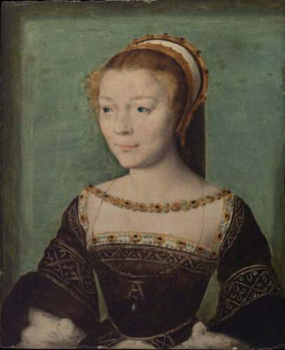 コルネリス・デ・リヨンに帰属《アンヌ・ド・ピスルー・デイリーの肖像》
