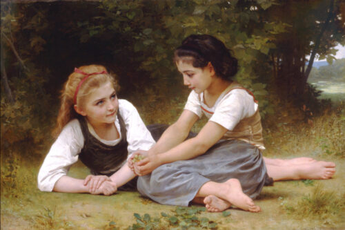 Bouguereau-nut-collecting