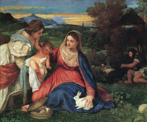 Titian-The-Virgin-and-Child-St-Catherine-and -the-Shepherds