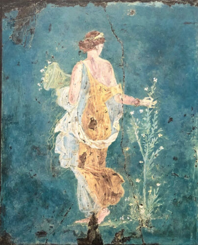 古代フレスコ画「春」